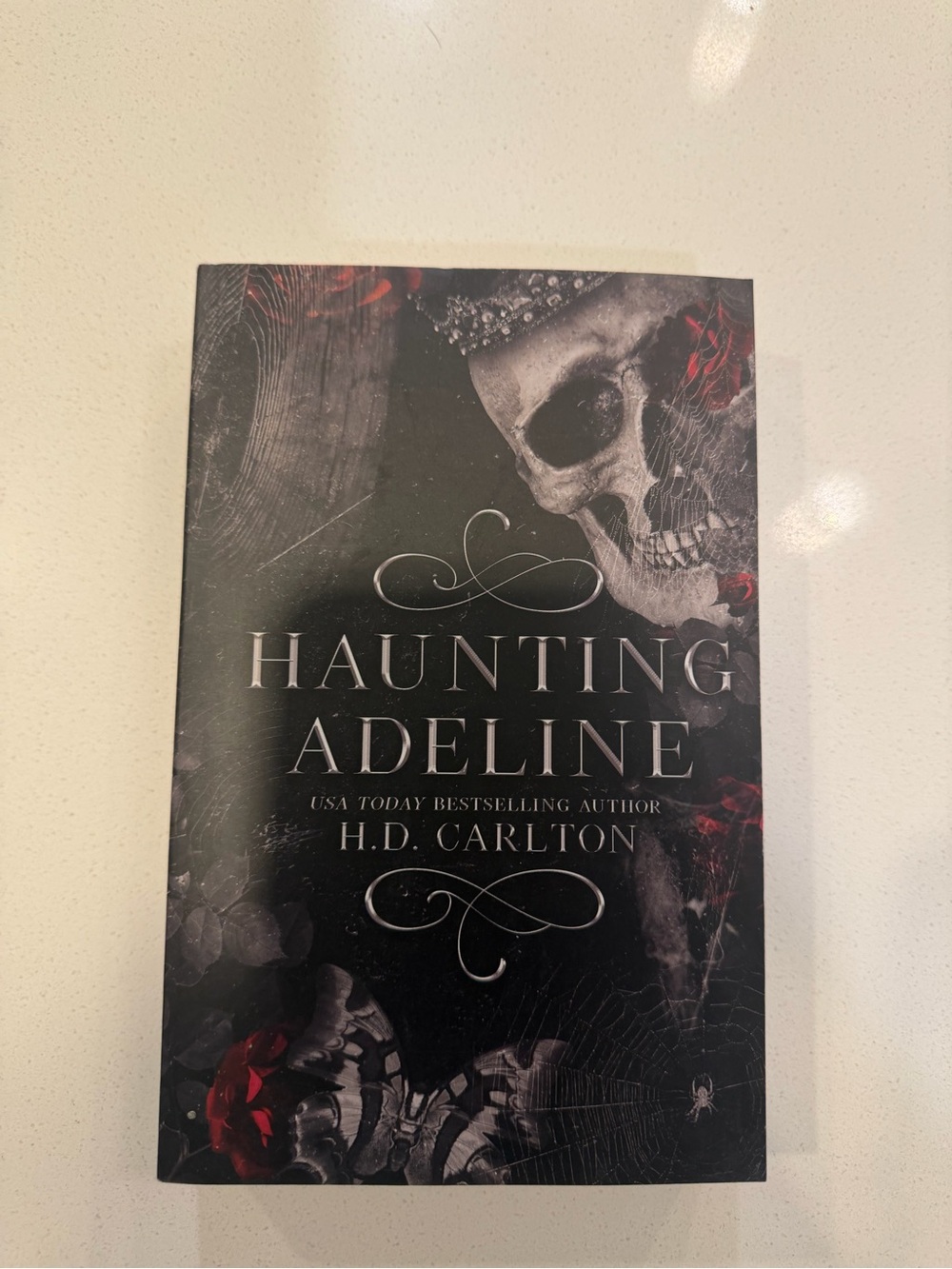 Haunting Adeline by - Black and Red Decorative Book Cover